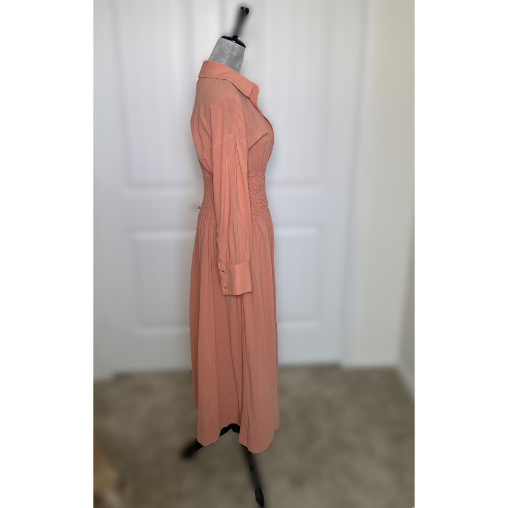 ❌❌SOLD❌❌Free People Midi/Maxi Peach Flowy Dress - Picture 4 of 6